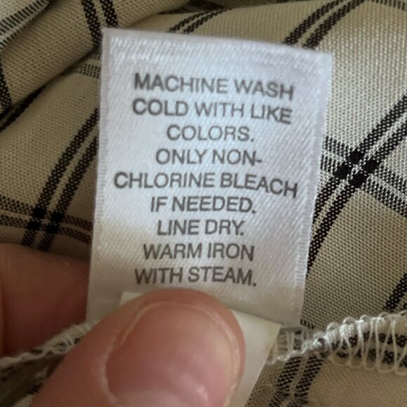 J Jill Womens Button Back Tunic Size MT Cream Plaid Clean Girl Twee Capsule NWT - Picture 13 of 13